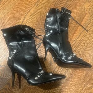 Onlymaker Faux Leather Ankle Boots